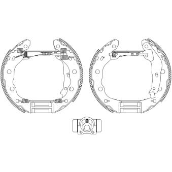 Kit de freins arrière (prémontés) MINTEX OEM MR249797