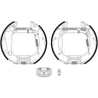 Kit de freins arrière (prémontés) MINTEX OEM 583051CA10