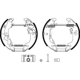 Jeu de mâchoires de frein MINTEX OEM 71739596