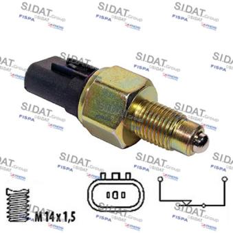 Contacteur, feu de recul FISPA OEM 9386039002
