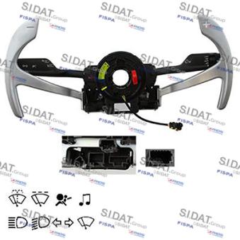 Commutateur de colonne de direction FISPA 430392 pour ALFA ROMEO GIULIA 2.2 D - 160cv