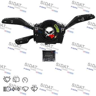 Commutateur de colonne de direction FISPA 430783 pour AUDI A4 40 TDI quattro - 190cv