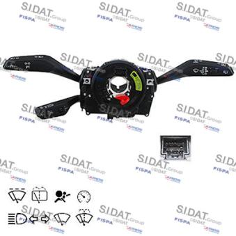 Commutateur de colonne de direction FISPA 430798 pour AUDI A4 2.0 TFSI - 252cv