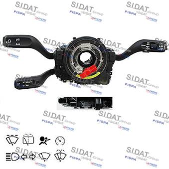 Commutateur de colonne de direction FISPA 430825 pour AUDI Q7 2.0 - 252cv