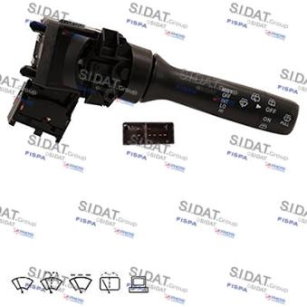 Commutateur de colonne de direction FISPA 431123 pour CITROEN C1 1.4 HDI - 54cv