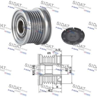 Poulie roue libre, alternateur FISPA OEM 028903018 Poulie roue libre, alternateur FISPA OEM 028903018