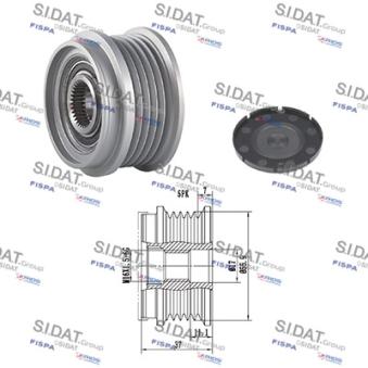 Poulie roue libre, alternateur FISPA OEM 06B903016E