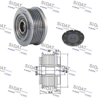 Poulie roue libre, alternateur FISPA OEM 074903026 Poulie roue libre, alternateur FISPA OEM 074903026