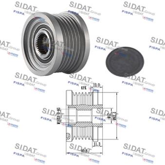 Poulie roue libre, alternateur FISPA OEM 23100AU424