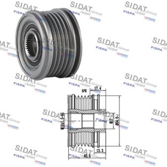 Poulie roue libre, alternateur FISPA [455104]