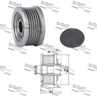 Poulie roue libre, alternateur FISPA OEM 93180104