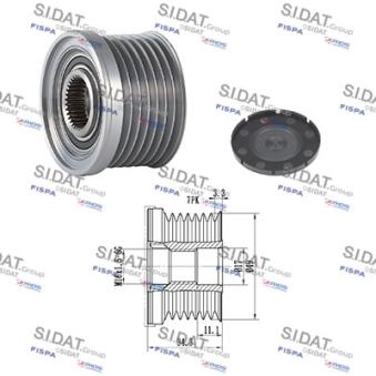 Poulie roue libre, alternateur FISPA OEM 12317550469