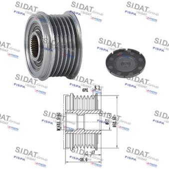 Poulie roue libre, alternateur FISPA OEM 23100JA02B