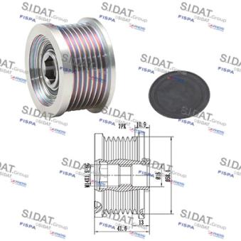 Poulie roue libre, alternateur FISPA OEM 2706030050