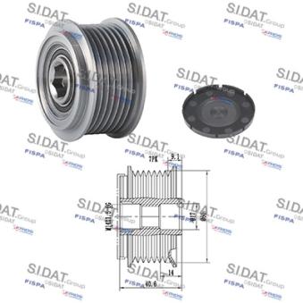 Poulie roue libre, alternateur FISPA OEM 12317790879