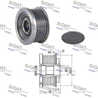 Poulie roue libre, alternateur FISPA OEM 13580078