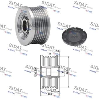 Poulie roue libre, alternateur FISPA OEM A3TJ0781ZE Poulie roue libre, alternateur FISPA OEM A3TJ0781ZE