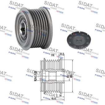 Poulie roue libre, alternateur FISPA OEM 2741526010
