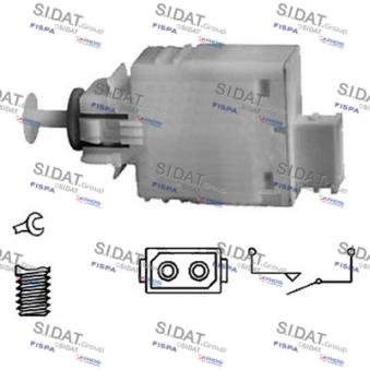Interrupteur des feux de freins FISPA OEM 90494519