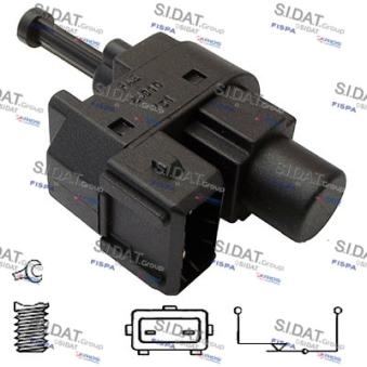 Interrupteur des feux de freins FISPA OEM 93BB13480BC