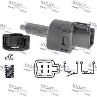 Interrupteur des feux de freins FISPA OEM 8614A111
