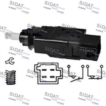Interrupteur des feux de freins FISPA OEM 0015452009