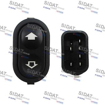 Interrupteur, lève-vitre avant gauche FISPA OEM 1027749