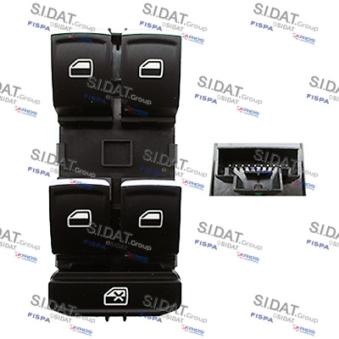 Interrupteur, lève-vitre avant gauche FISPA OEM 5G0959857CWZU