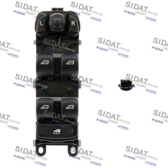 Interrupteur, lève-vitre avant gauche FISPA 5.145633A2 pour DS DS 3 D4 AWD - 181cv