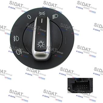 Interrupteur, lumière principale FISPA 5.693707A2 pour OPEL CORSA 2.0 TDI - 110cv