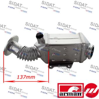 Radiateur, réaspiration des gaz d'échappement FISPA [83.1235AS]