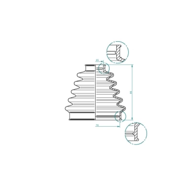 Soufflets de cardan avant LÖBRO 190968 - Visuel 1