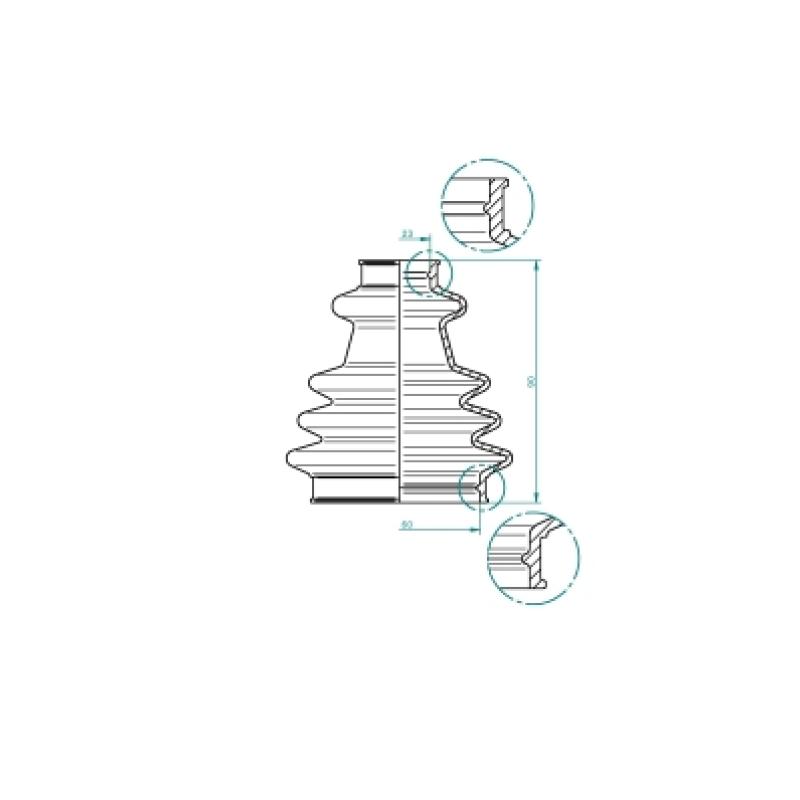 Soufflets de cardan avant LÖBRO 190969 - Visuel 1