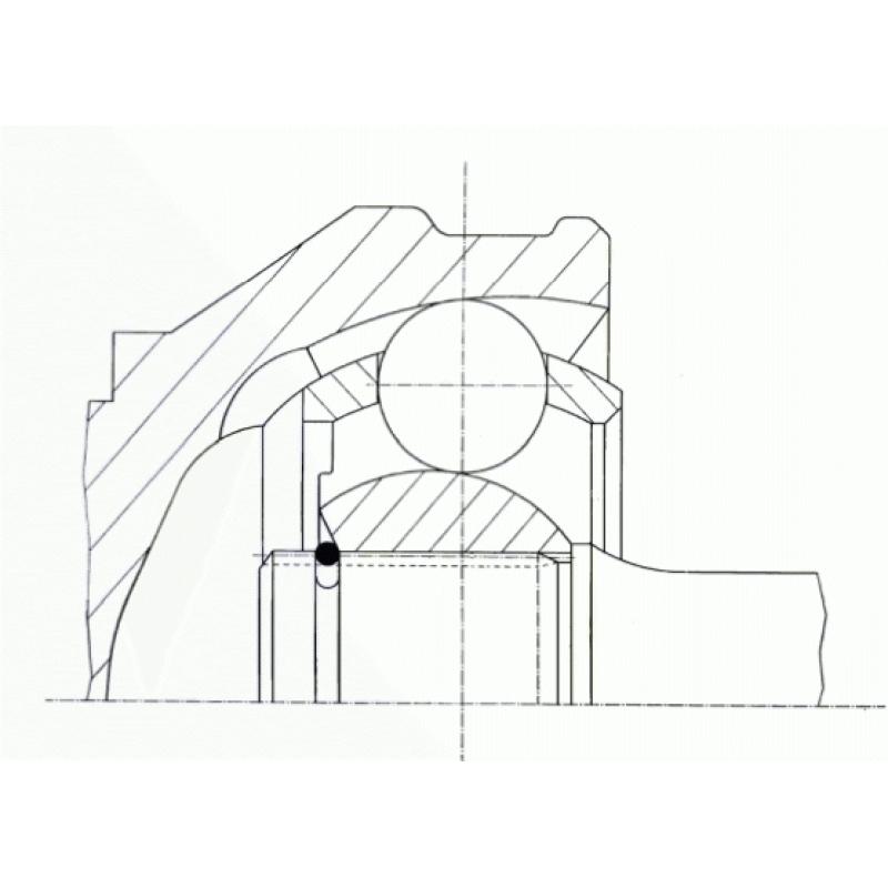 Embout de cardan avant (kit de réparation) LÖBRO 306801 - Visuel 1