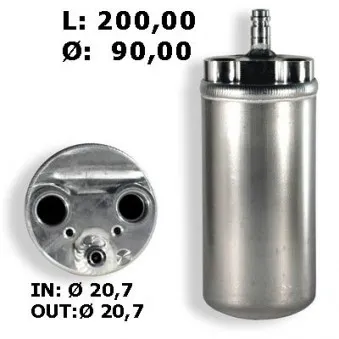 Filtre déshydratant, climatisation MEAT & DORIA K132314 pour MERCEDES-BENZ ATEGO 2 1.9 DCI - 110cv