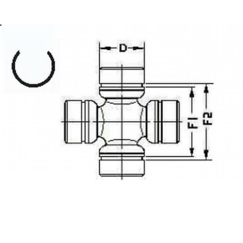Joint, arbre longitudinal LÖBRO U 925 - Visuel 1