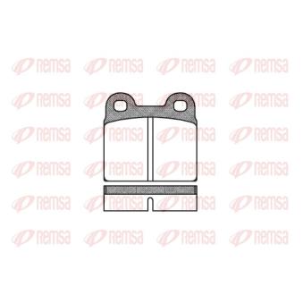 Jeu de 4 plaquettes de frein avant KAWE [0007 00]