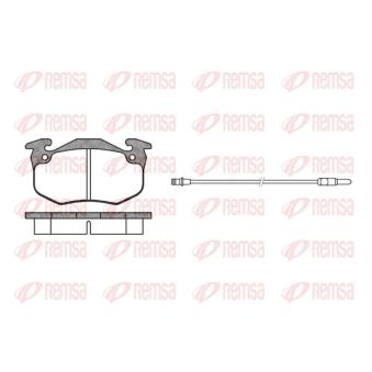 Jeu de 4 plaquettes de frein arrière KAWE [0144 12]