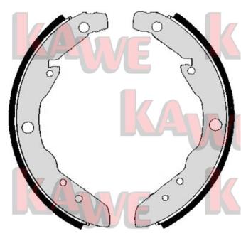 Jeu de mâchoires de frein KAWE [04050]