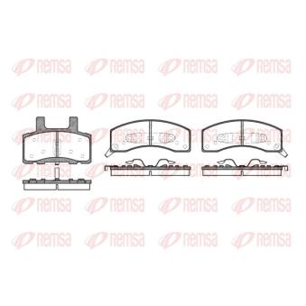 Jeu de 4 plaquettes de frein avant KAWE [0530 02]