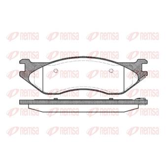 Jeu de 4 plaquettes de frein avant KAWE [0887 04]