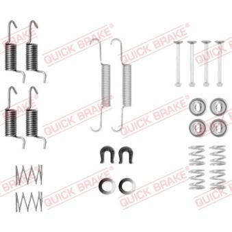 Kit d'accessoires, mâchoires de frein de stationnement KAWE [105-0010]