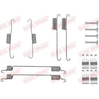 Kit d'accessoires, mâchoire de frein KAWE [105-0030]