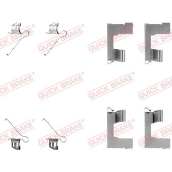 Kit d'accessoires, plaquette de frein à disque KAWE [109-1179]