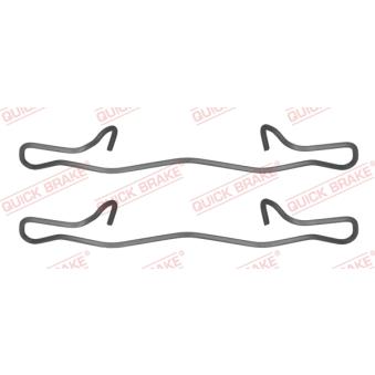 Kit d'accessoires, plaquette de frein à disque KAWE [109-1755]