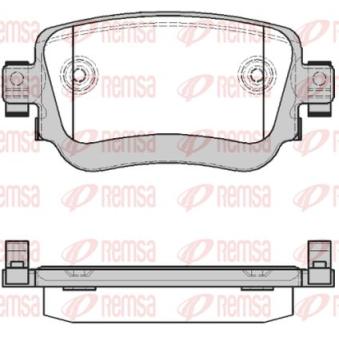 Jeu de 4 plaquettes de frein arrière KAWE [1549 28]