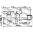 FEBEST 0111-MCV30LH - Jeu de joints, arbre de transmission avant gauche