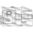 FEBEST 0111-MCX20RH - Jeu de joints, arbre de transmission avant droit