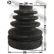 FEBEST 0115-KDJ95T - Joint-soufflet, arbre de commande