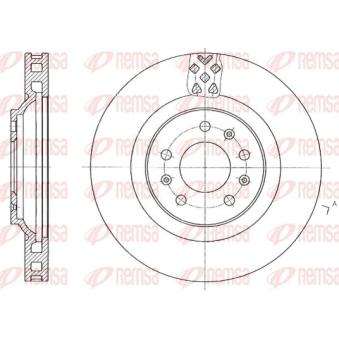 Jeu de 2 disques de frein avant KAWE [61769 10]